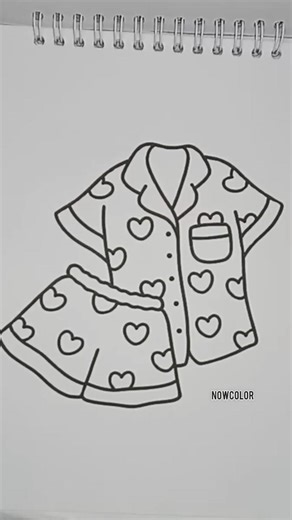 coloring short nightgowns#art#coloring#shortfyp