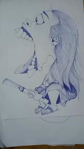 Realistic Pencil Drawing of a Human Figure