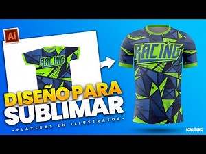 como hacer DISEÑOS para SUBLIMAR PLAYERAS en ILLUSTRATOR