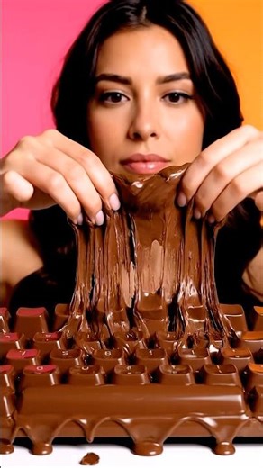 Teclado de Chocolate Derretido Ultra Realista 🍫⌨️ | ASMR #asmr #asmrespañol #chocolate