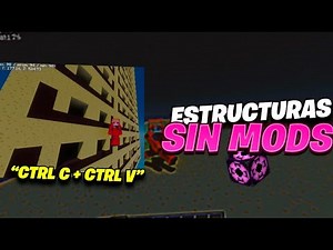 COPIAR Y PEGAR ESTRUCTURAS en MINECRAFT dentro de un MISMO MUNDO SIN MODS