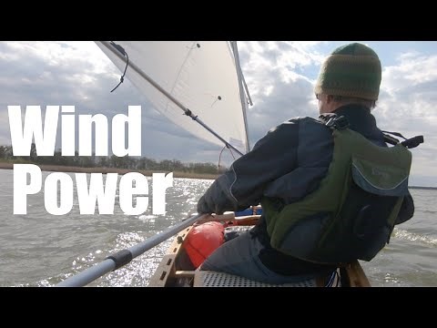 Canoe Sailing on Hickling Broad. Harnessing the Power of the Wind. Kelly Kettle Sausage Stew.