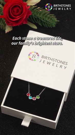 Bezel Circle Birthstone Necklace #birthstonejewelry #giftformom