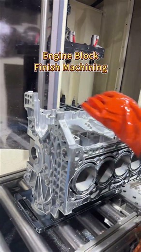 Engine Block Finish Machining#shorts