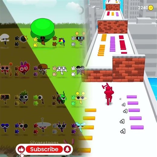 Distraction Dance Animation with Small Sprunki