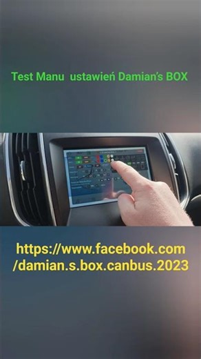 Test Menu ustawień Damian’s BOX