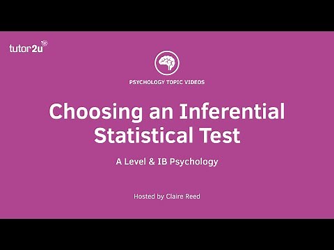Research Methods - Choosing Inferential Statistics