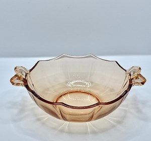 Fostoria Glass Company Motif "Fairfax" (Ligne 2375) Bol Ambre "Crème Fouettée" - Etsy France