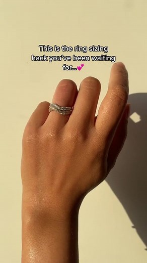 It's that easy to find your ring size! To download our ring sizer: head to our website, find your fave ring and download via the link shown on the “select ring size” feature (available for mobile & as printable PDF) 💖 #astridandmiyu #jewellery #jewelry #ringsizer #ringsize #ring #ringstack #ringlover #bota #baddestofthemall #loop #loopvideo @Astrid and Miyu