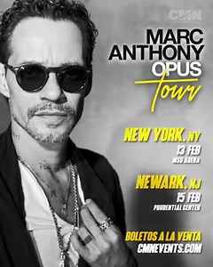 New York y Newark Nos vemos pronto , no te pierdas el #OpusTour . Busca tus boletos aquí! | Marc Anthony