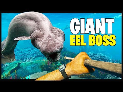 Fighting the GIANT EEL Boss in Stranded Deep! (Stranded Deep Multiplayer EP10)