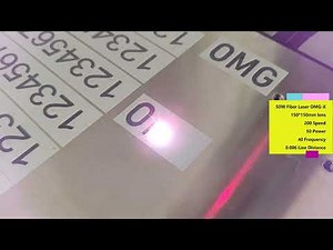 Dark or Black Mark Aluminum with 50W Fiber Laser Engraving Machine OMG-X