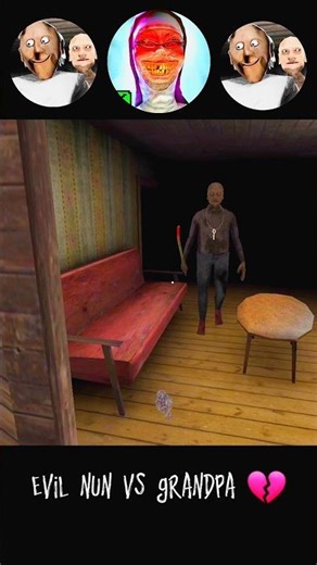 Granny VS Evil Nun! Sabse Khaufnaak Attack 😱 | Horror Game Moment #GrannyGame #EvilNun #HorrorGaming