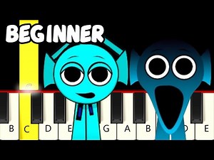 Sprunki Babies - Normal and Horror - Easy Piano Tutorial - Videos For Kids
