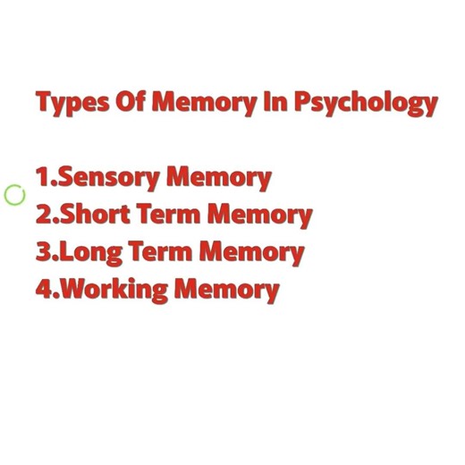 types of memory in Psychology #psychologystudy
