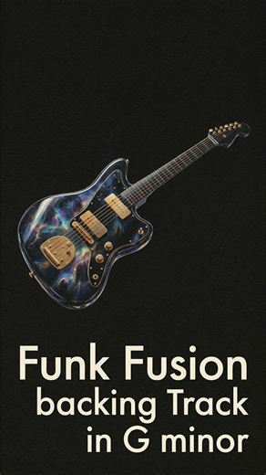 Funk Fusion Guitar Backing Track in G minor