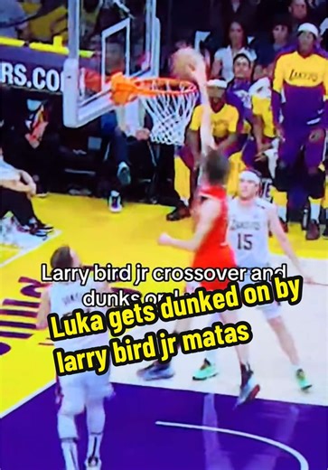 Larry Bird Jr. Crossover and Dunks on Luka Doncic