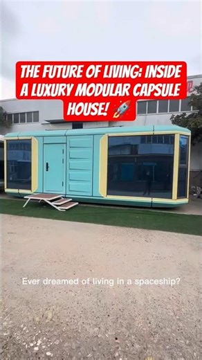I Bought a Futuristic Space Pod House! (Full Tour) #tinyhouse #home