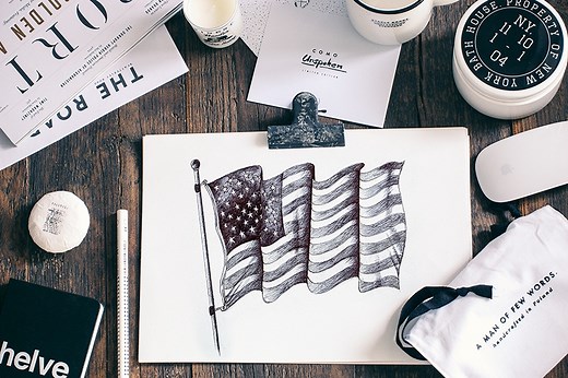 How to Draw a Flag – Easy American Flag Drawing Tutorial