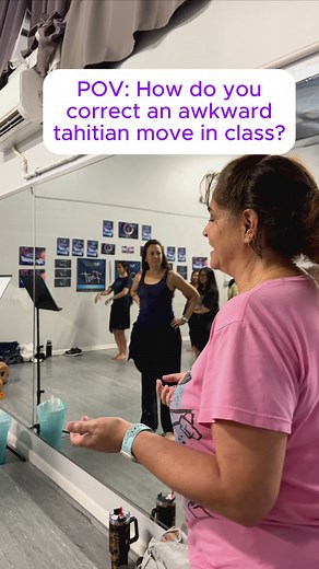 When executing tahitian dance moves, your hands are doing something different from hips and feet all while trying to keep your upper body still. Your brain is on overload and ready to short-circut. Don't give up even when someone is trying to explain and correct the move. Practice, practice, practice and have patience with yourself. It will come to you as you grow into the beautiful dancer you strive to be! But leave it to Janet (kumu Tanisha's cousin) to find humor in explaining and breaking do