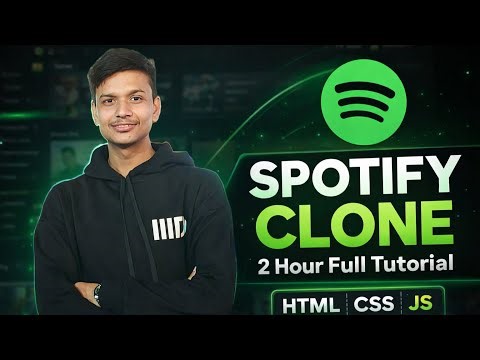 Spotify Clone Website from Scratch | HTML CSS JS | Full 2 Hour Tutorial