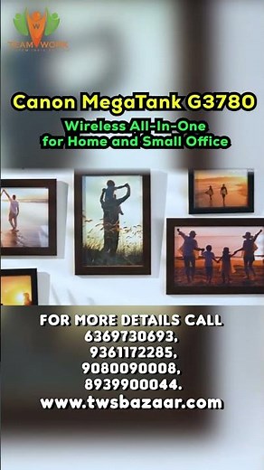 Canon G3780 🔥 Best Wireless Ink Tank Printer for Home & Office! | Canon #canon #techshorts