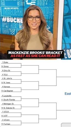 SPEED BRACKET WITH MACKENZIE BROOKS #marchmadness