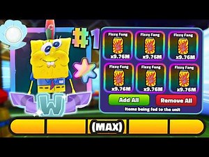 I got #1 Super Star SpongeBoy to MAX LEVEL!