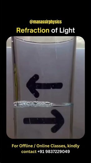 Bending light, not rules — refraction at work #Physics #Science #PhysicsExperiment #fun