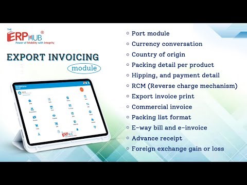 Best Export Invoice ERP Software For Small To Large Exporter in India