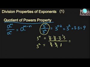 Division Properties of Exponents (1)