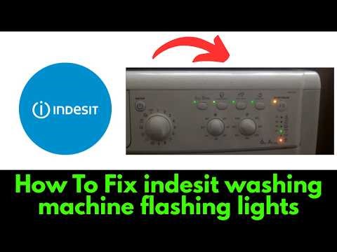 Indesit Washing Machine Flashing Lights? (Easy Reset & Error Codes Explained)