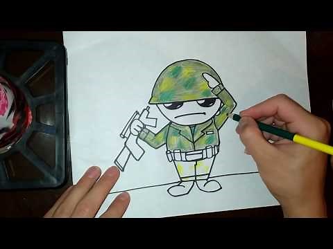 Como Dibujar Un SOLDADO DE GUERRA - How to Draw a SOLDIER OF WAR