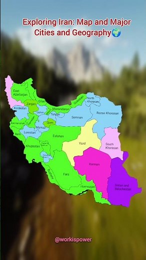 Exploring Iran: Map and Major Cities: Everything You Need to Know 🌍 #shorts #fyp #viral