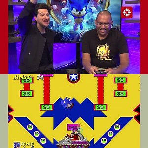 18K views · 300 reactions | Sonic the Hedgehog himself Ben Schwartz tries to distract a Sonic 2 speedrunner. | IGN | Facebook