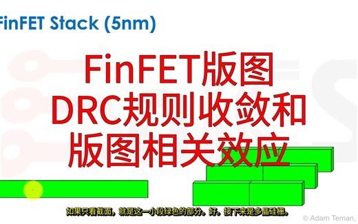 【精品课程】数字集成电路 第59课 FinFET版图&DRC规则收敛和&版图相关效应