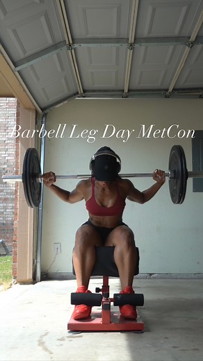 Barbell Leg Day MetCon 🔥Save ➡️ Share ➡️ Execute…. For full Length workouts go to my YouTube channel! Link in bio! Subscribe and sweat with me 💪🏽💦#barbell #barbellworkout #circuittraining #metcon | Nicci Robinson