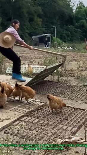 Farm Hack: Woman Turns Over Rocks to Chase Bugs for Chickens’ Natural Feed