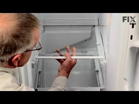 GE Refrigerator Repair – How to replace the Drawer Slide Rail - Right Side