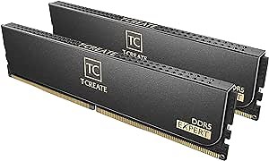 TEAMGROUP T-Create Expert Overclocking 10L DDR5 64GB Kit (2 x 32GB) 6400MHz (PC5-51200) CL34 Desktop Memory Module Ram - CTCED564G6400HC34BDC01