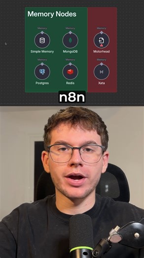 Michele Torti | 4 Ways To Store Memory In Your AI Agents (n8n tutorial) In this video, I’m going to show you the top 4 ways to store memory inside your... | Instagram
