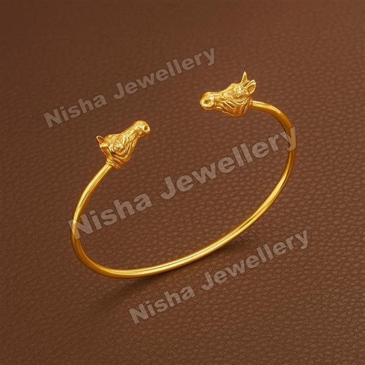 Gold Horse Head Cuff Bracelet, Silver Adjustable Open Bangle for Men & Women, Equestrian Jewelry - Etsy