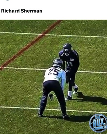 Richard Sherman using the pure step, showing great technique #fyp #nfl #seahawks #football
