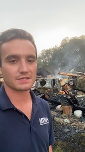Owen at the scene of the house fire in Teton County: | KRTV Great Falls