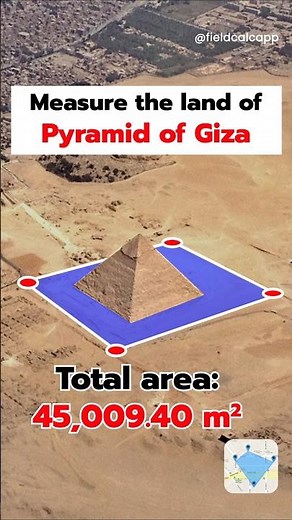 📏 Measuring the Great Pyramid of Giza with GPS! 🏜️ Mind-Blowing Land Area Revealed!