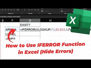 How to Use IFERROR Function in Excel (Hide Errors)