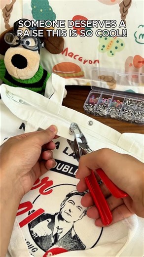 Snap Fastener Pro: Streamline your workflow with precision snaps for any fabric thickness. Built-in alignment slots ensure a tight grip, saving time on every project - from cotton to denim✅​#FabricCrafts #DenimDIY | Instaltartion