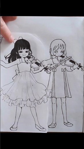 こういうこと、よくあるよね。 #月曜日戦争 #パラスト #イラスト #アニメ #バイオリン #illustration #drawing #art #anime #violin #short