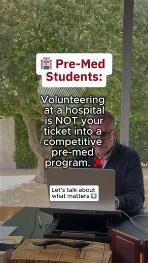 PRE-MED STUDENTS: You need to read this.