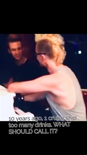 Jonny Hetherington on Instagram: "10 years ago, 1 cruise ship, too many drinks, WHAT SHOULD WE CALL IT? . . . #shiprocked #cruiseship #pianobar #songwriterlife #arejayhale"